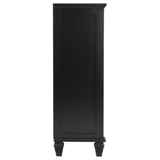 Sandy Beach 5-drawer Bedroom Chest Black - Image 8
