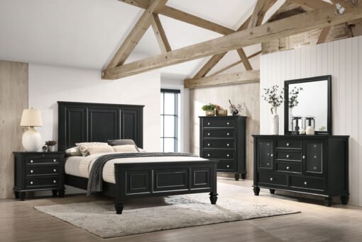 Sandy Beach 5-drawer Bedroom Chest Black - Image 10