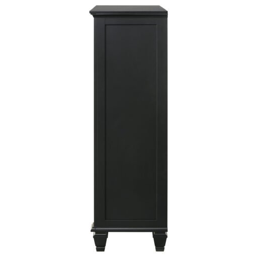 Sandy Beach 8-drawer Door Chest Black - Image 5