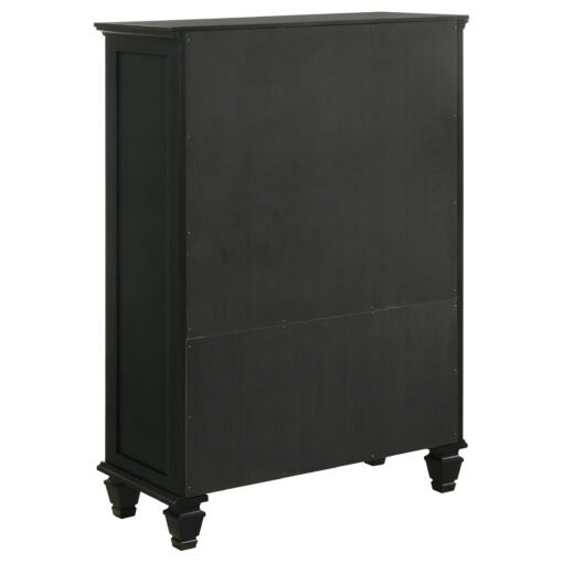 Sandy Beach 8-drawer Door Chest Black - Image 6