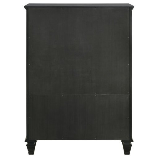 Sandy Beach 8-drawer Door Chest Black - Image 7