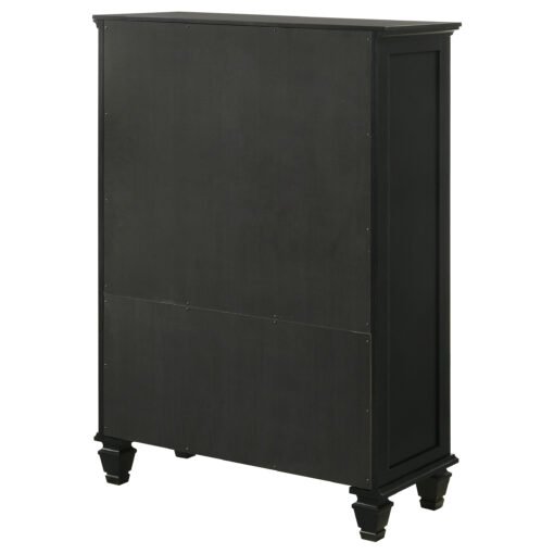 Sandy Beach 8-drawer Door Chest Black - Image 8