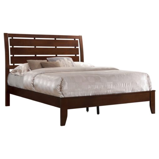 Serenity Wood Eastern King Panel Bed Rich Merlot - Image 2