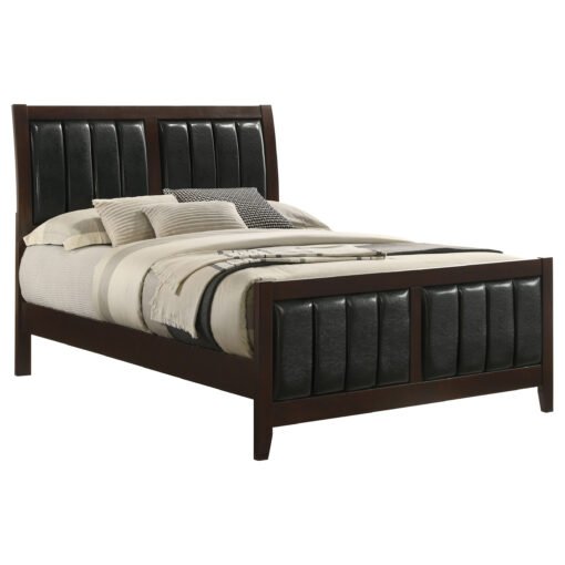 Carlton Wood Full Panel Bed Cappuccino - Image 3