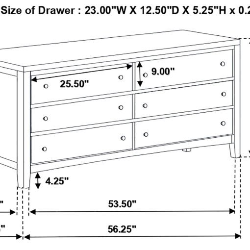 Carlton 4-piece Eastern King Bedroom Set Cappuccino - Image 19