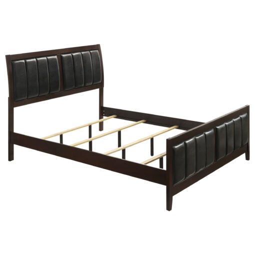 Carlton Wood Eastern King Panel Bed Cappuccino - Image 2