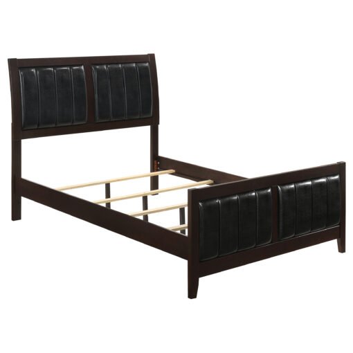 Carlton Wood Queen Panel Bed Cappuccino - Image 2