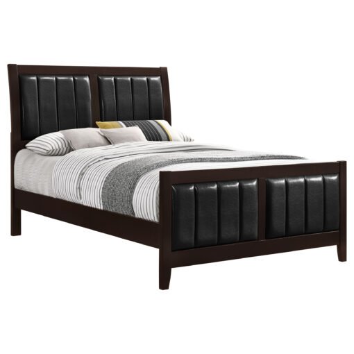 Carlton Wood Queen Panel Bed Cappuccino - Image 3