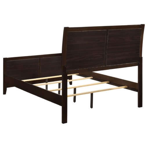 Carlton Wood Queen Panel Bed Cappuccino - Image 4