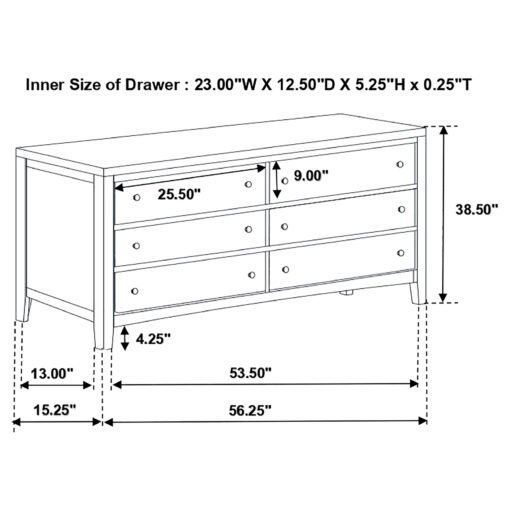 Carlton 5-piece Twin Bedroom Set Cappuccino - Image 18