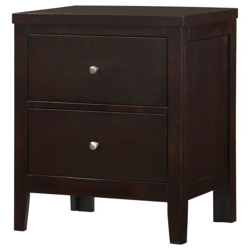 Carlton 2-drawer Nightstand Cappuccino - Image 4