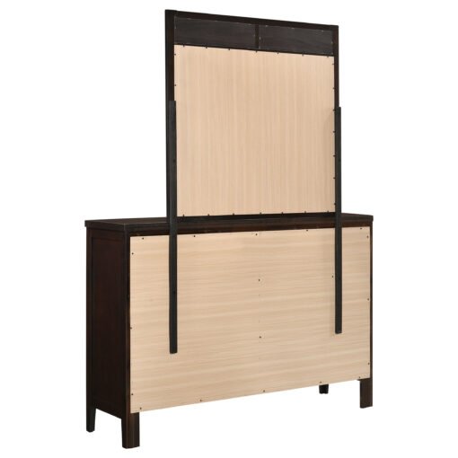 Carlton 6-drawer Dresser with Mirror Cappuccino - Image 6