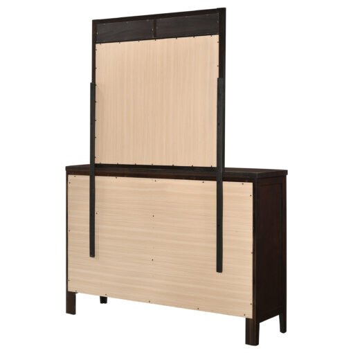 Carlton 6-drawer Dresser with Mirror Cappuccino - Image 8