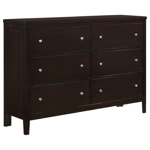 Carlton 6-drawer Dresser Cappuccino - Image 2