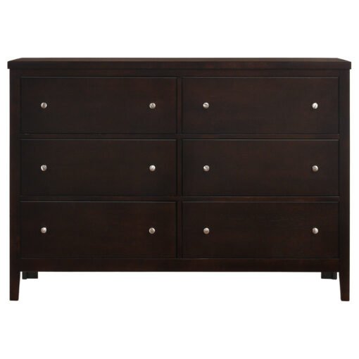 Carlton 6-drawer Dresser Cappuccino - Image 3