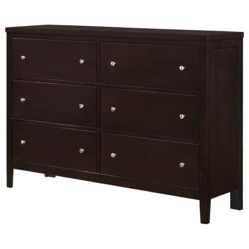 Carlton 6-drawer Dresser Cappuccino - Image 4