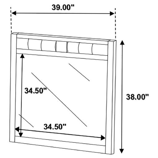 Carlton Dresser Mirror Cappuccino - Image 7