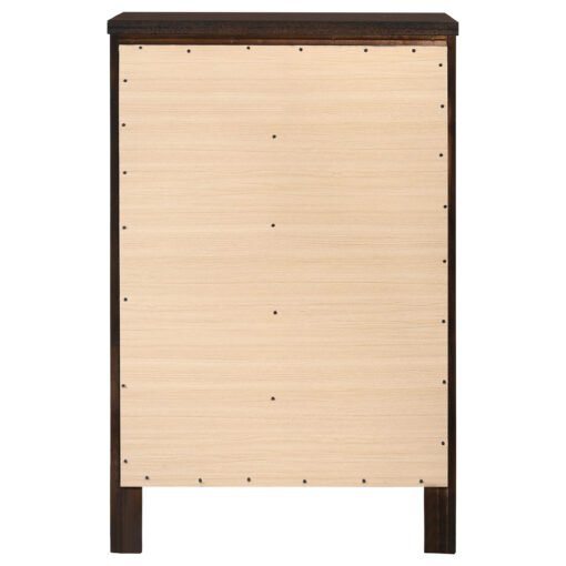 Carlton 5-drawer Bedroom Chest Cappuccino - Image 7