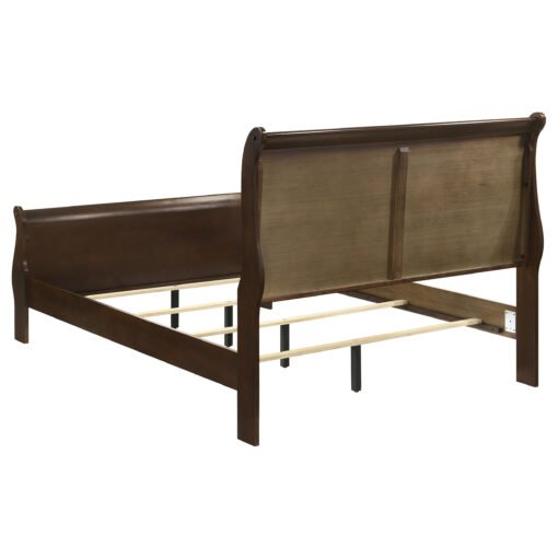 Louis Philippe Wood Full Sleigh Bed Cappuccino - Image 5