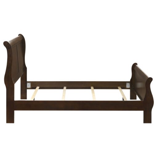 Louis Philippe Wood Full Sleigh Bed Cappuccino - Image 6