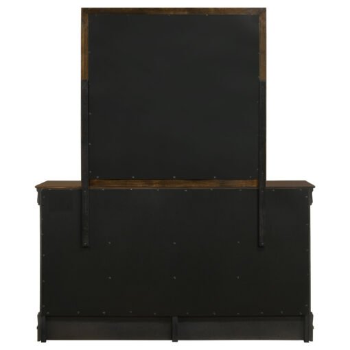 Louis Philippe 6-drawer Dresser with Mirror Cappuccino - Image 7