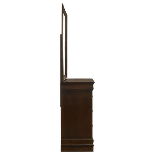 Louis Philippe 6-drawer Dresser with Mirror Cappuccino - Image 9