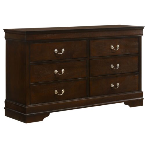 Louis Philippe 6-drawer Dresser Cappuccino - Image 2