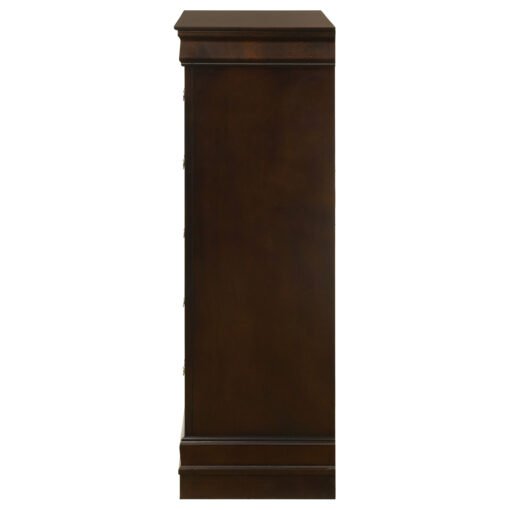 Louis Philippe 5-drawer Bedroom Chest Cappuccino - Image 5