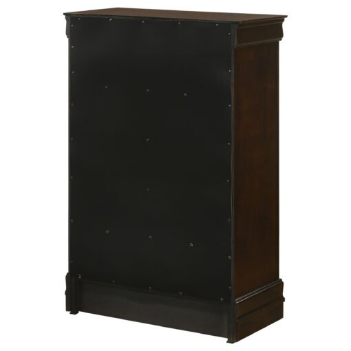 Louis Philippe 5-drawer Bedroom Chest Cappuccino - Image 8