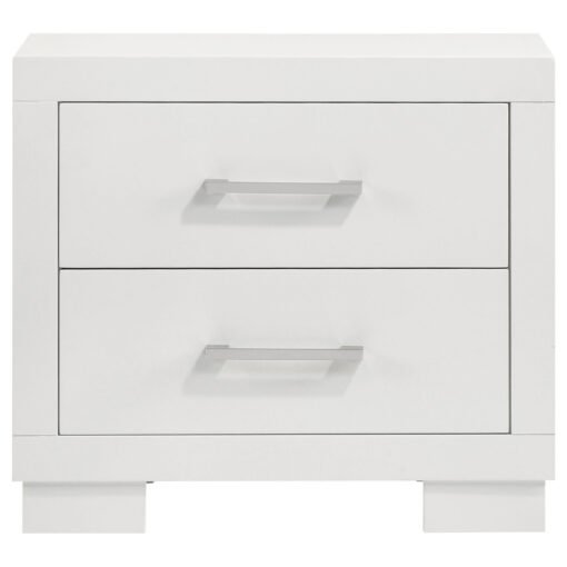 Jessica 4-piece Eastern King LED Bedroom Set Snow White - Image 6