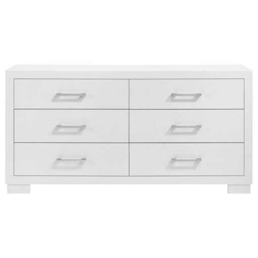Jessica 4-piece Eastern King LED Bedroom Set Snow White - Image 9