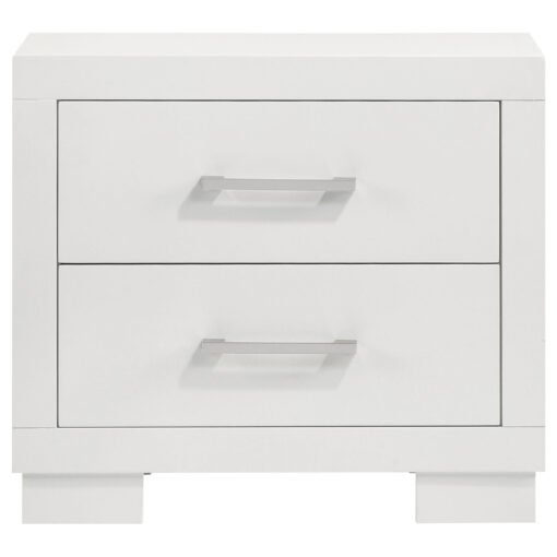 Jessica 2-drawer Nightstand Snow White - Image 3