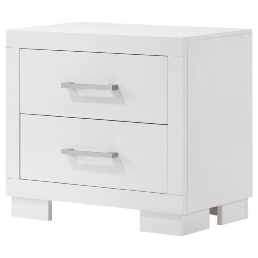 Jessica 2-drawer Nightstand Snow White - Image 4