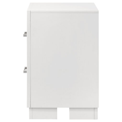 Jessica 2-drawer Nightstand Snow White - Image 5