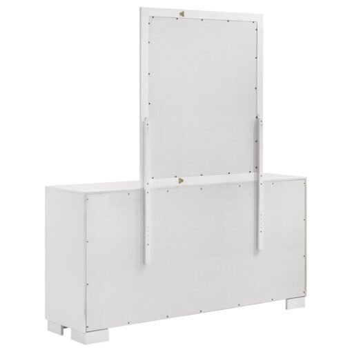 Jessica 6-drawer Dresser with Mirror Cream White - Image 6