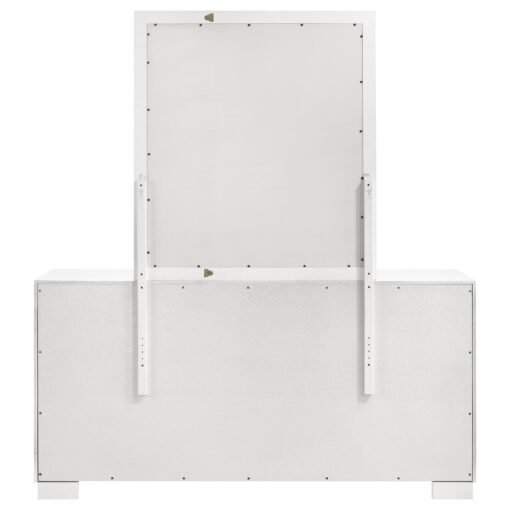 Jessica 6-drawer Dresser with Mirror Cream White - Image 7