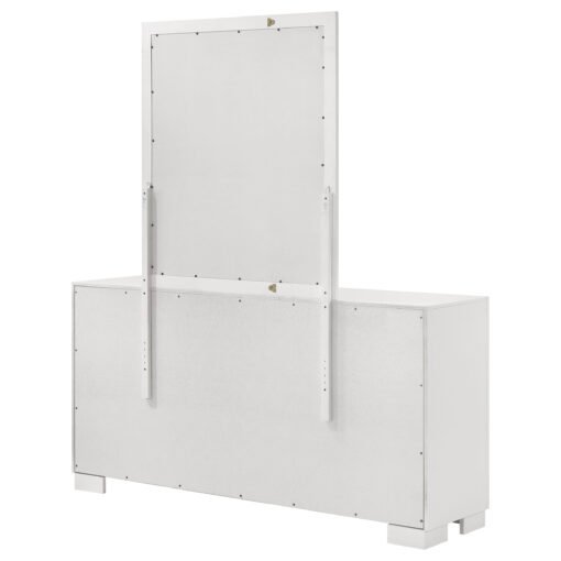 Jessica 6-drawer Dresser with Mirror Cream White - Image 8