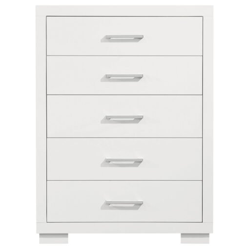 Jessica 5-drawer Bedroom Chest Snow White - Image 3