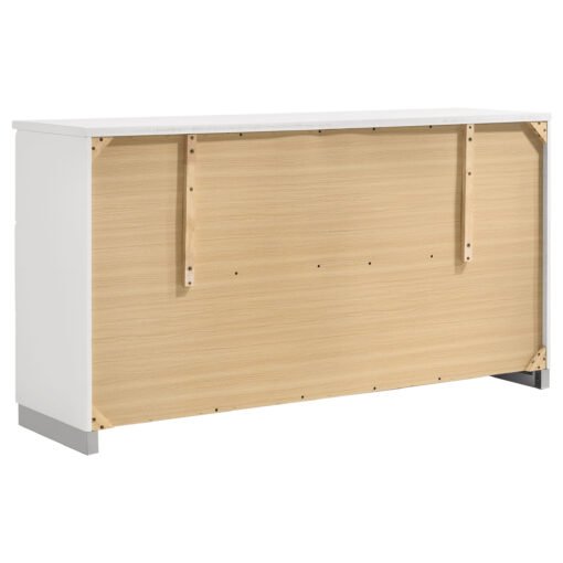 Felicity 6-drawer Dresser White High Gloss - Image 6