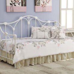 Halladay Metal Twin Daybed White