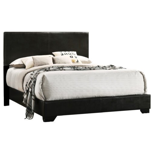 Conner Upholstered Queen Panel Bed Black - Image 2