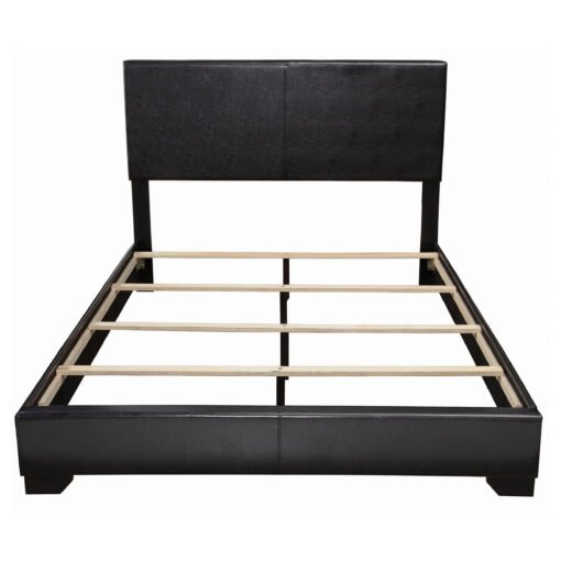 Conner Upholstered Queen Panel Bed Black - Image 3