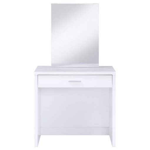 Harvey Vanity Set with Lift-Top Stool White - Image 6