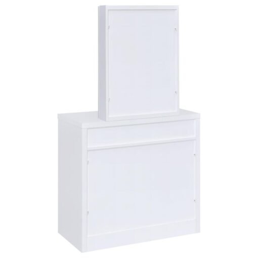 Harvey Vanity Set with Lift-Top Stool White - Image 8