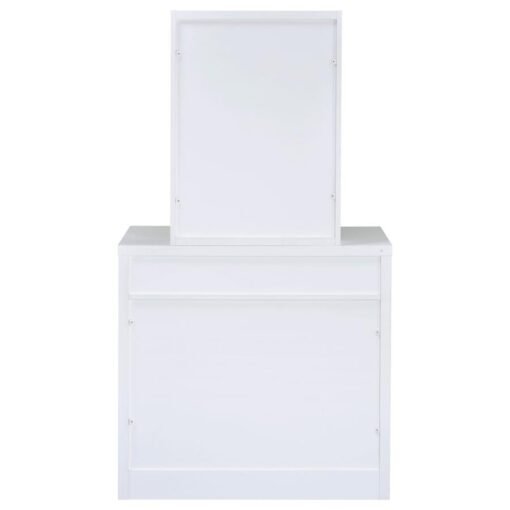 Harvey Vanity Set with Lift-Top Stool White - Image 9