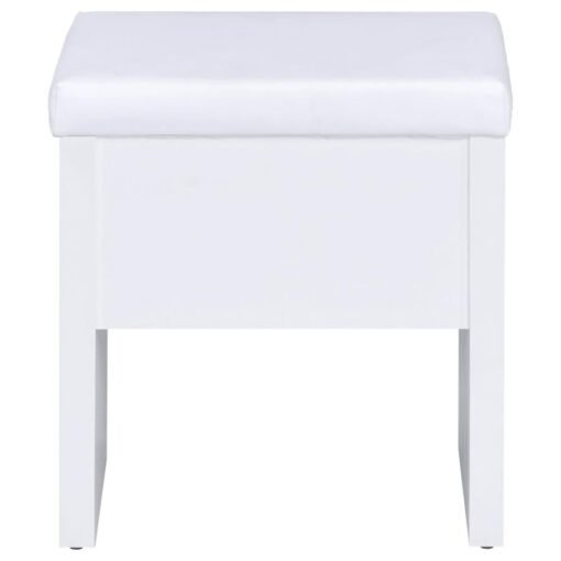 Harvey Vanity Set with Lift-Top Stool White - Image 14