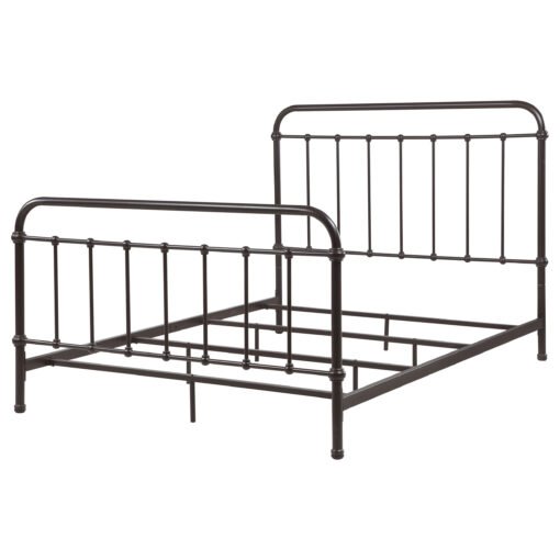Livingston Metal Queen Open Frame Bed Dark Bronze - Image 4
