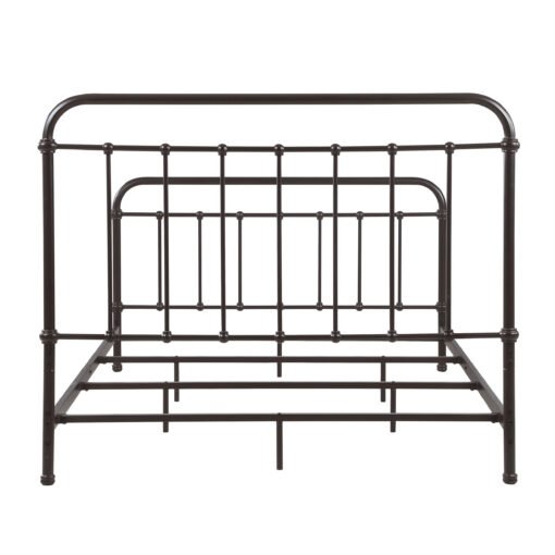 Livingston Metal Queen Open Frame Bed Dark Bronze - Image 7