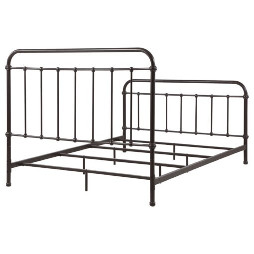 Livingston Metal Queen Open Frame Bed Dark Bronze - Image 8