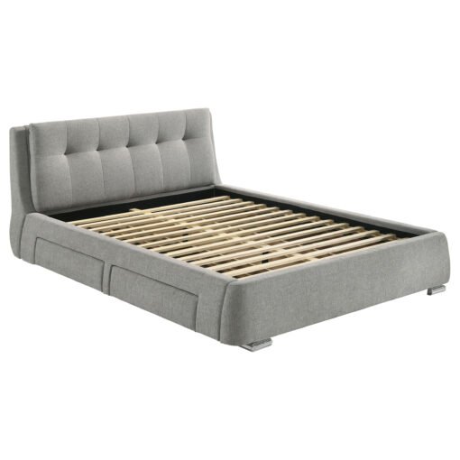 Fenbrook Upholstered Eastern King Storage Panel Bed Grey - Image 2